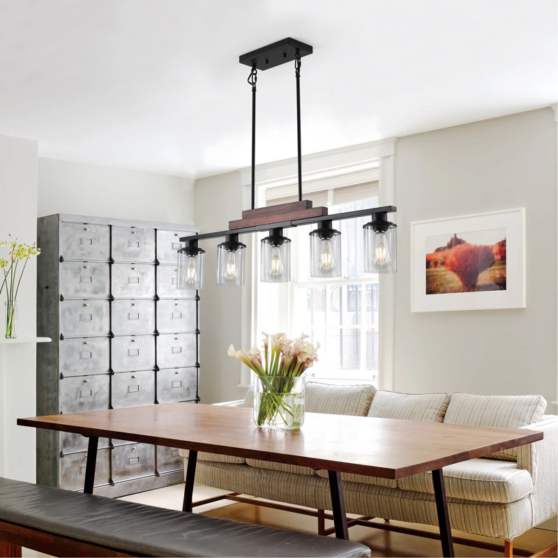 Luminaire suspendu pour îlot de cuisine industriel 37 lumières 37 po Farmhouse