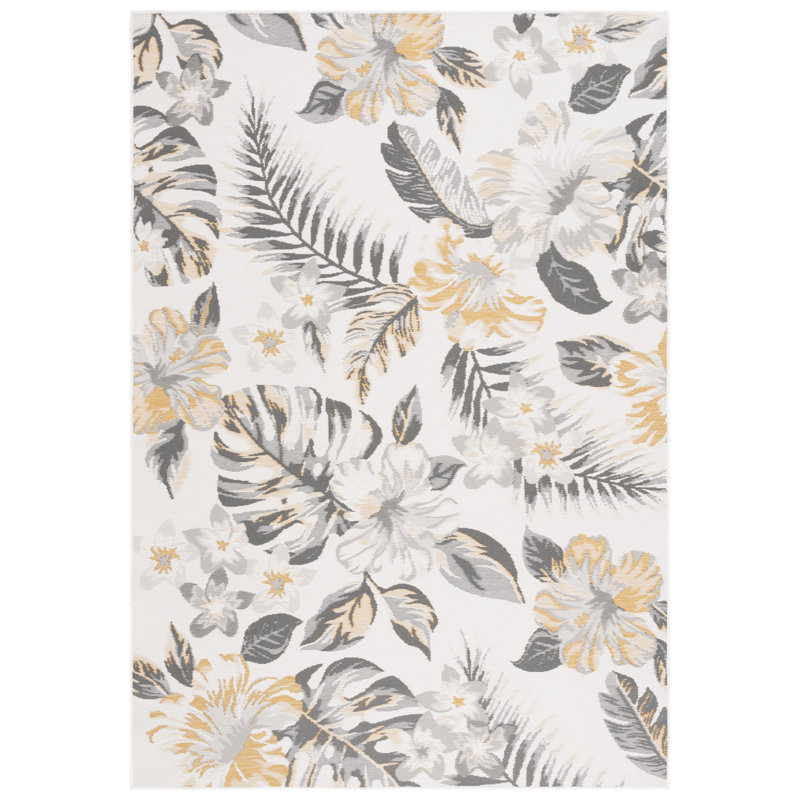 Gardenar Sunrise Performance Floral Indoor/Outdoor Area Rug, Rectangle 4' x 5'7"