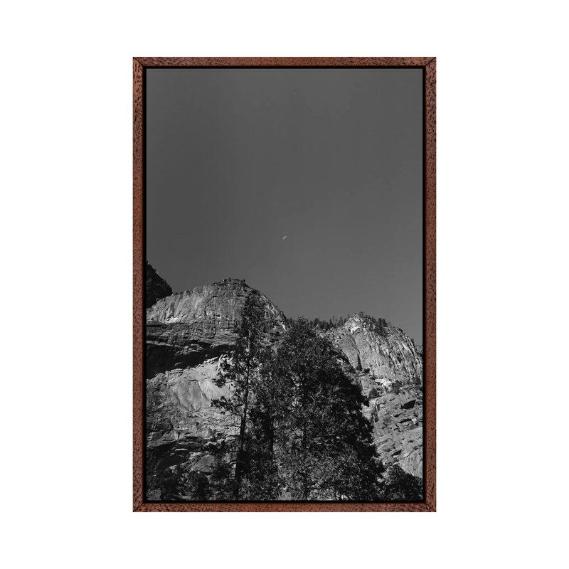 Yosemite Moon III by Bethany Young - Print on Canvas, 101.6cm H x 66.04cm W x 3.81cm D, Classic Brown Wood Framed