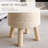 Jaipur Living Thora Handmade Solid Beige Stool (16"X16"X16")