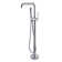 Freestanding Bathtub Faucet With Hand Shower In . Two Handles, Manual Bathroom Faucet. Metal Made. Full Body Spray For Comprehensive Wash. Stylish And Concise Form. 6.13 Width, Depth, 43.01 Height,