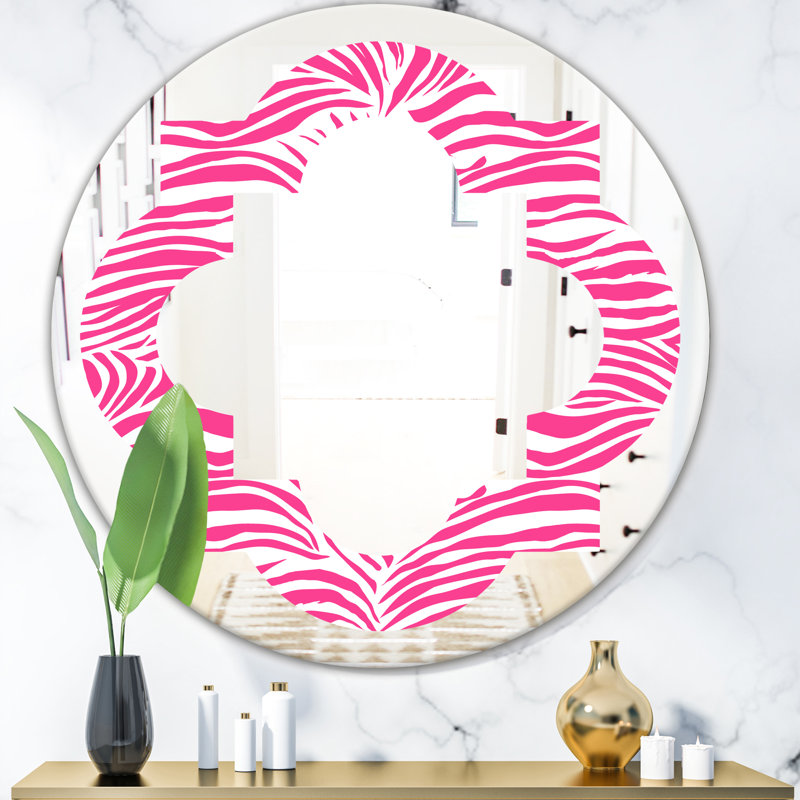 Miroir mural Glamour Zebra, H 23,6 po x l 23,6 po