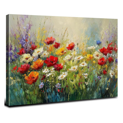 Abstract Floral Canvas Wall Art 40x60cm