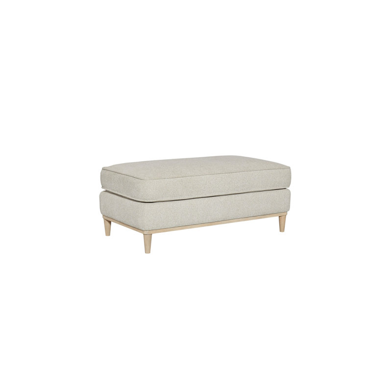 Aleston Upholstered Ottoman, Sand