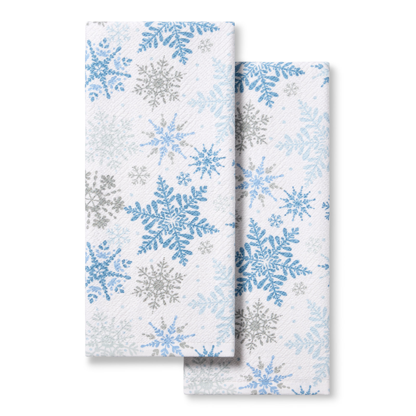 Snowflakes Kitchen Towel Set 2-Pack 16"x28"
