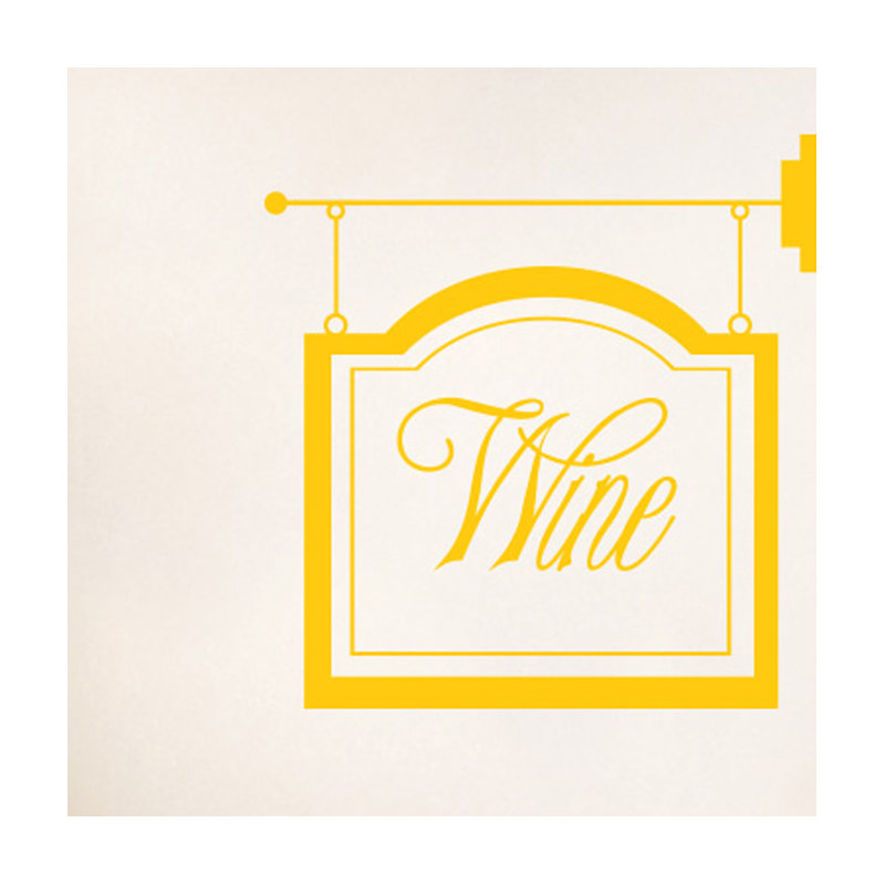 Abstract Wall Decal, Dark Yellow