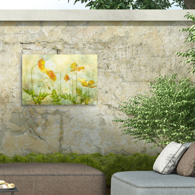 Hilda Van Der Lime A Orange Outdoor  Canvas, H 12 po x l 19 po