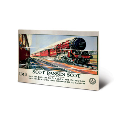 Scot Passes Scot - No Frame Print on Wood