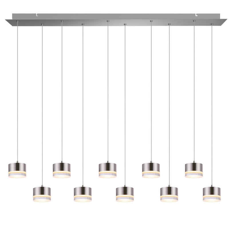 Barnsdall 10 - Light Cluster Pendant, Nickel