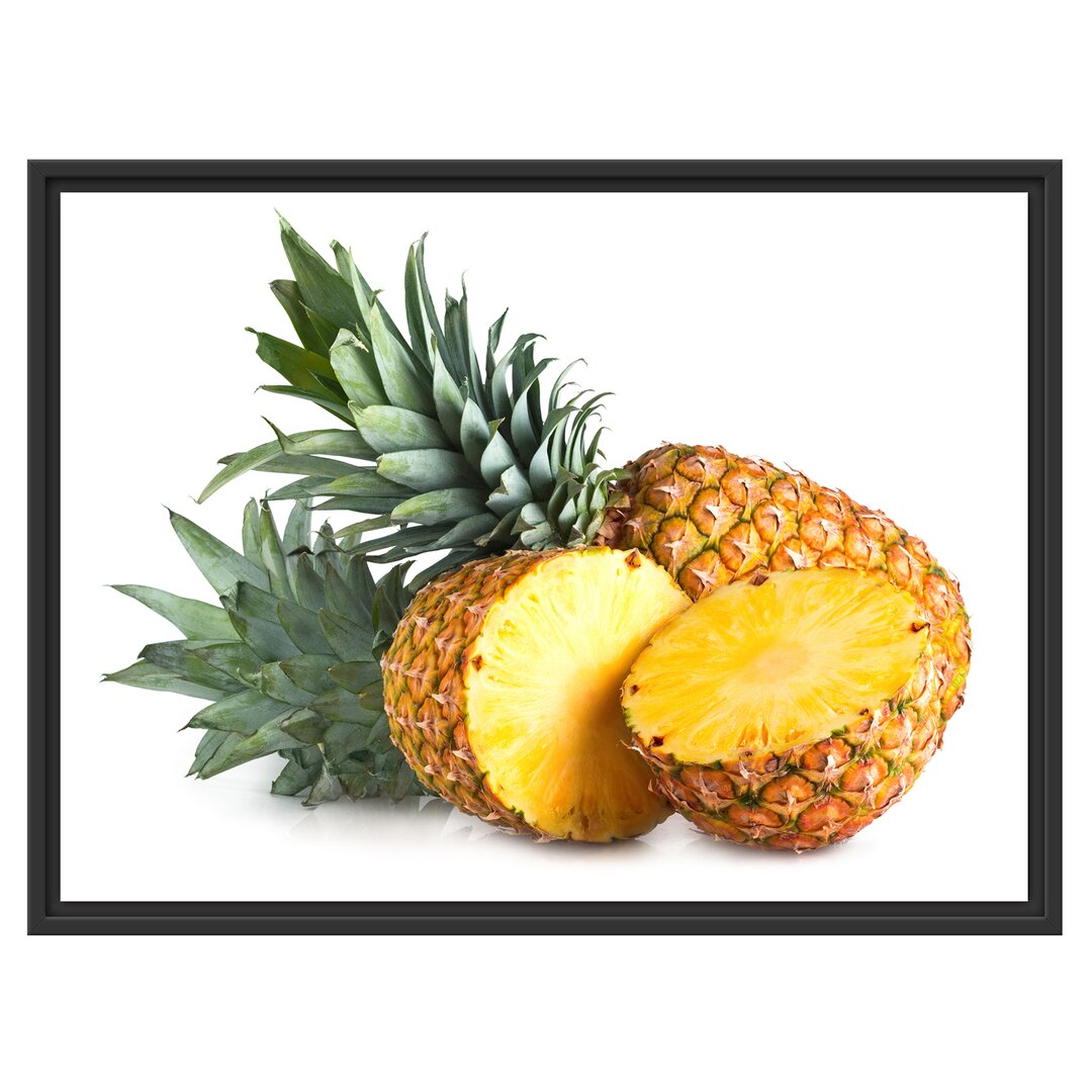 Gerahmtes Wandbild Frische Ananas