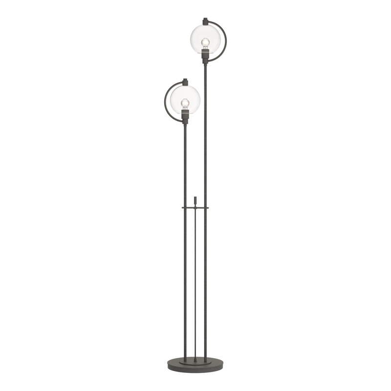 Lampe sur pied 68,1 po Pluto, Transparent, Fer naturel