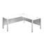 Buariki L-Shaped Metal Base Executive Desk-203599901-203599910-203599911