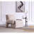 Verandah Mid-Century Modern Chenille Upholstered Pine Wood Accent Chair in Beige-590048223