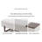 Berber Fleece Upholstered Multifunctional Solid Wood Storage Ottoman