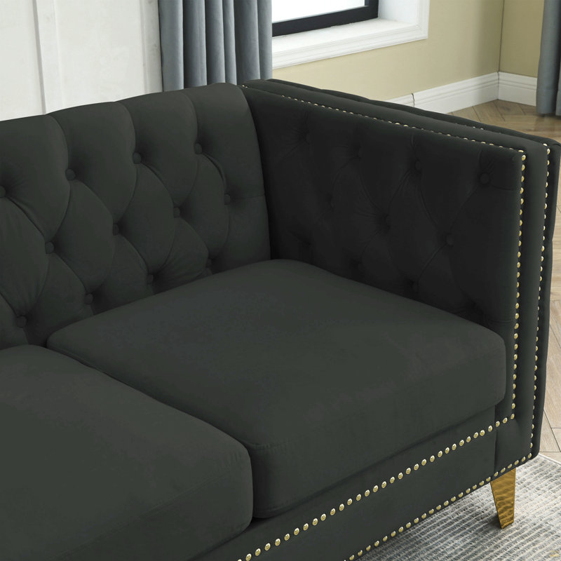 3-Seater + 2-Seater Combination Sofa. Velvet
