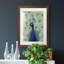Blue Peacock II Premium encadré mat - prêt à être accroché-40380181-40395337-40380180