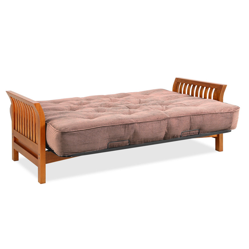 Futon et matelas Overs peu, Velours côtelé java