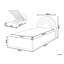 Ottoman Bed Boucle Bojko 90 x 200 cm (EU Single)-1510921539