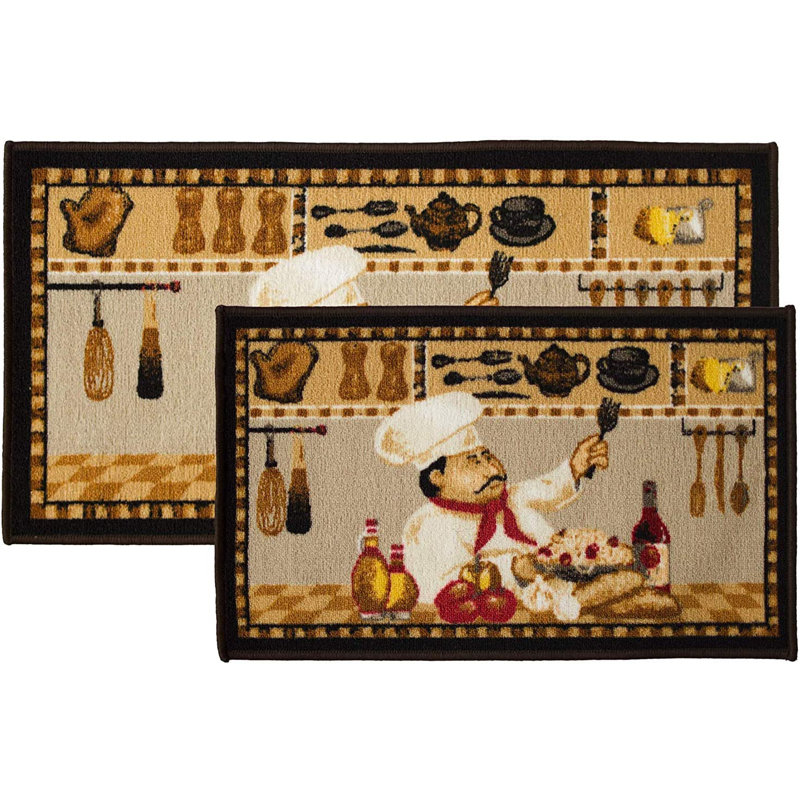 Ensemble de tapis de cuisine 2 pièces Gagan