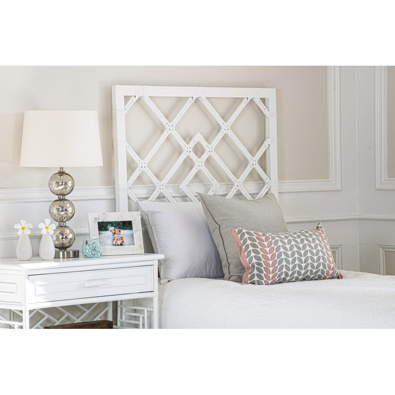 Darien Open-Frame Headboard, Twin, White