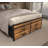 Twin Bed Frame with Storage Drawers and Headboard-1289045717