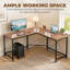 L-Shaped Steel Computer Desk