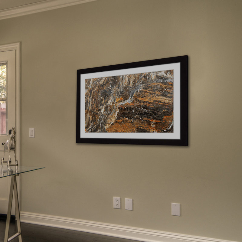 « rouille rock », reproduction d’art encadrée, H 16 po x l 24 po x P 1,5 po