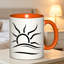 Minimalist Naturist Emblem Design, Non-Slip Ceramic Cup, Dishwasher Reusable Tea/Coffee/Milk/Water Cup.
