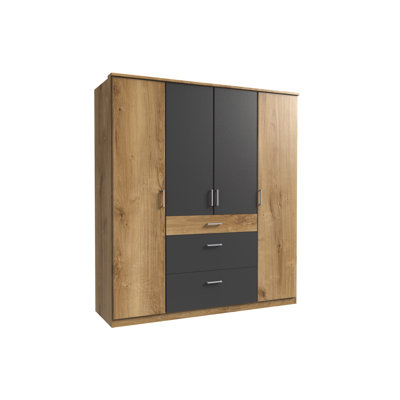 Arango 4 Door Manufactured Wood Wardrobe