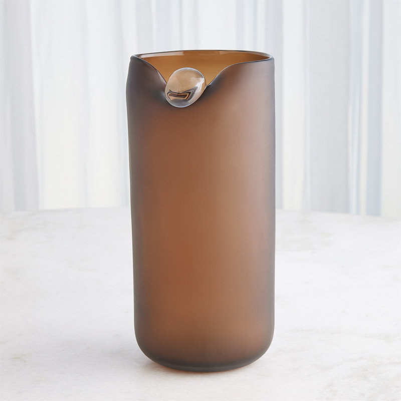 Poise Vase, Brown, 12.75" H x 5.75" W x 5.75" D