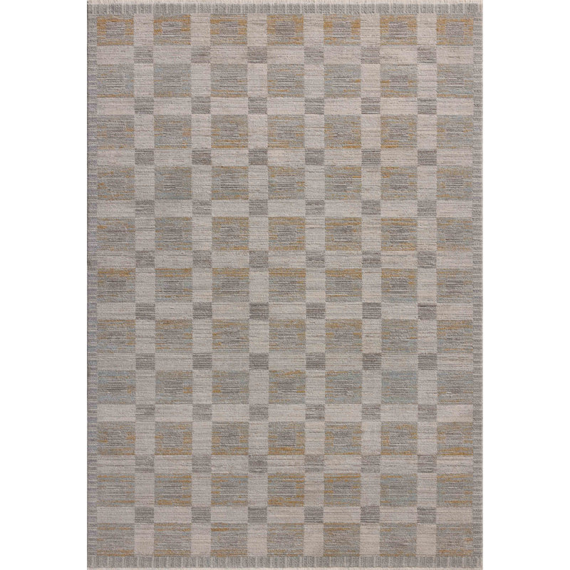 Tapis brume / blé Amber Lewis x Loloi Cali, Rectangle 6 pi 7 po x 9 pi 2 po