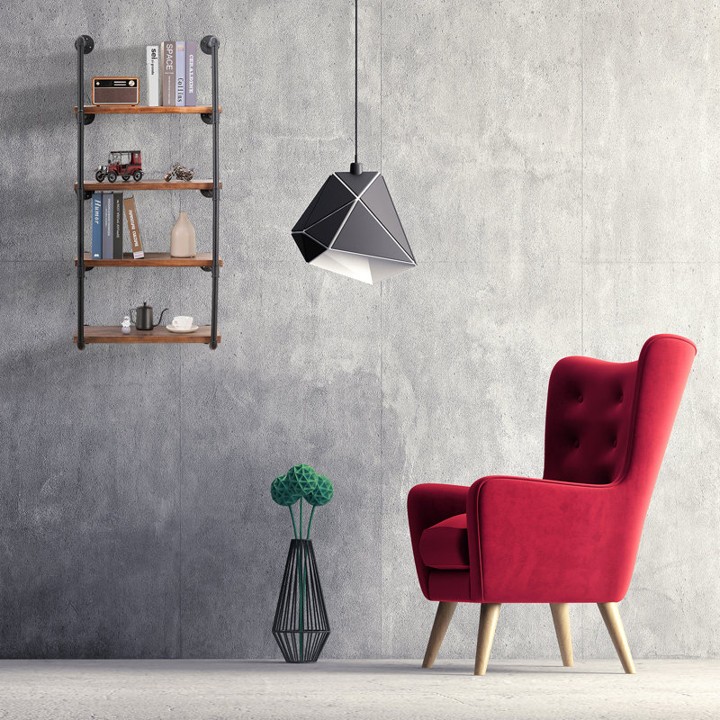 Haward 4 Piece Pine Floating Shelf