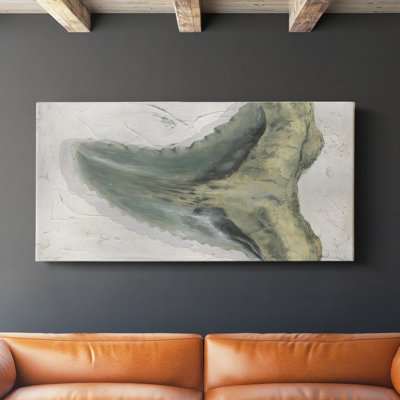 Watercolor Sharks Tooth IV- Gallery Wrapped Canvas -Ready to Hang