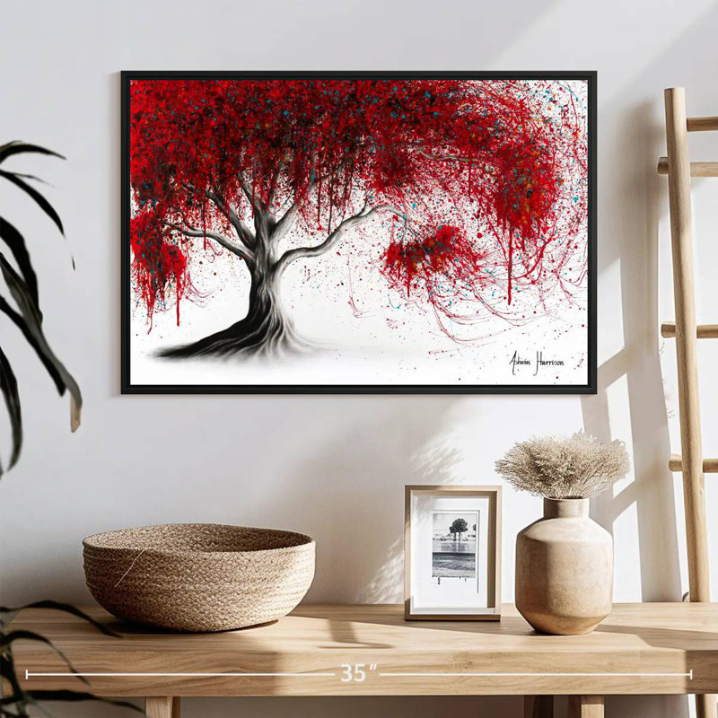 Harnek Scarlet Picnic Dream Tree, 17" H x 25" W