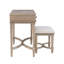 Ensemble de meuble-lavabo à deux tiroirs avec tabouret Madiun
