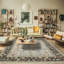 Tapis intérieur / extérieur en laine Stassia-720677301