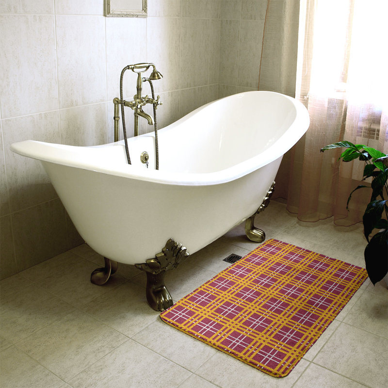 Tapis pour salle de bain Philadelphia, l 17 po x L 24 po, Pink/Yellow
