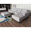 Canapé modulaire en microfibre avec repose-pieds Begraj-700082976-700082977