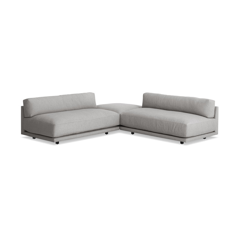Sunday Sectional, Agnew Gray Textured Basketweave