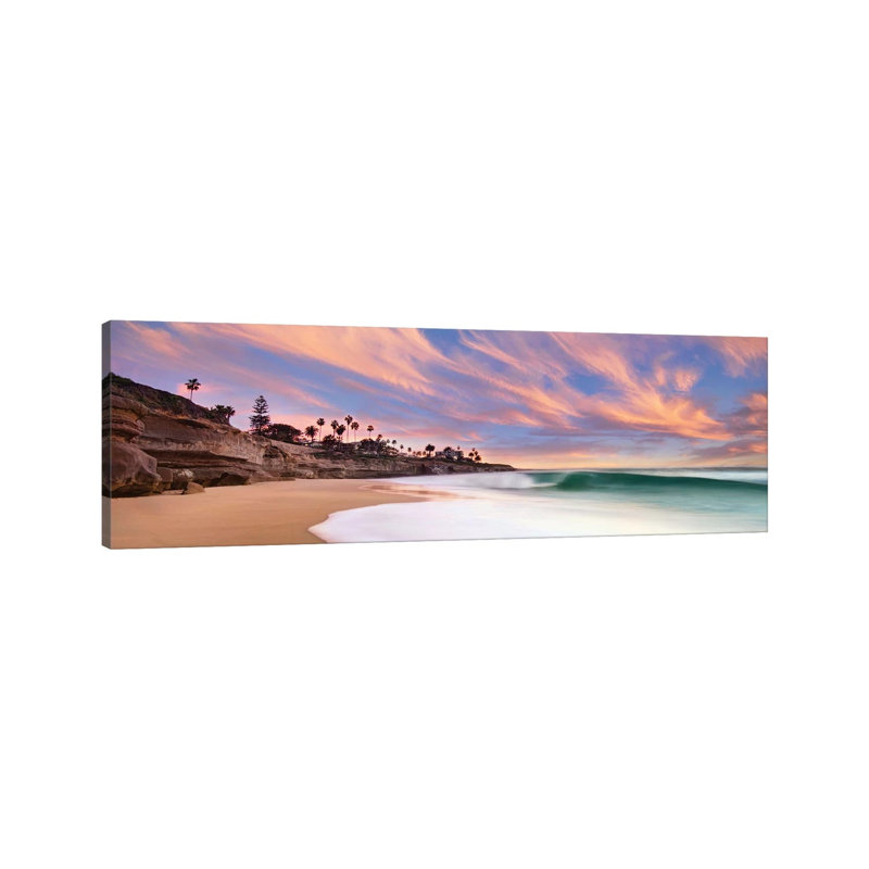 The Beach Break by Artist: Lee Sie - Wrapped Canvas Panoramic Print, 30.48 cm H x 91.44 cm W x 1.91 cm D