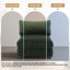 Upholstered Faux Rabbit Fur Flannel Armless Chair with Pillow Back, Single Chair Module Part For Sectional Sofa-1027329240