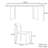 High-end light luxury rectangular dining table set-104235154