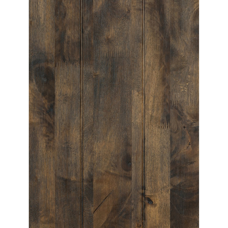 Banc en bois massif brun bruni pour salle à manger, style classique et transitionnel, capacité de poids de 300 lb, banc de salle à manger de 56,5 po