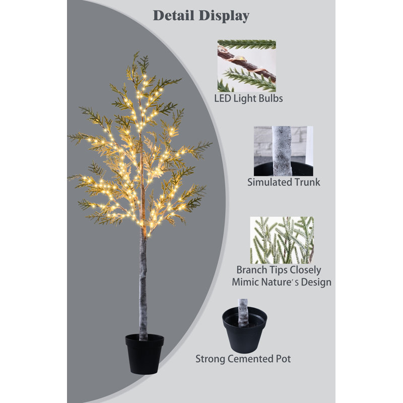 72" Artificial Cypress Tree in Pot