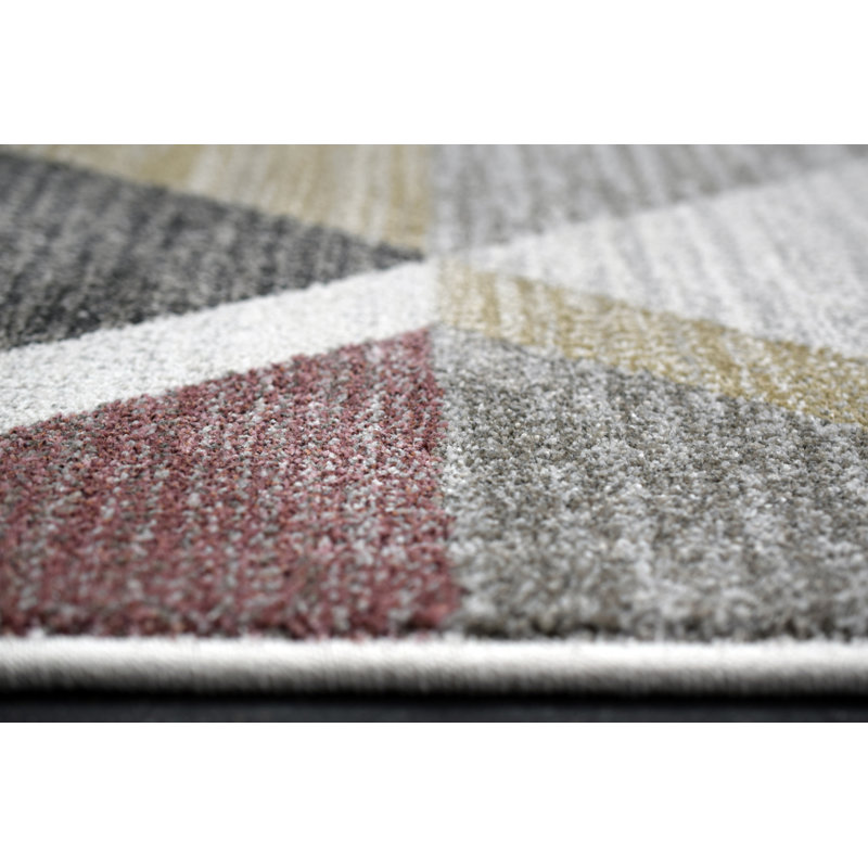 Adame Geometric Area Rug, Rectangle 80 x 150cm