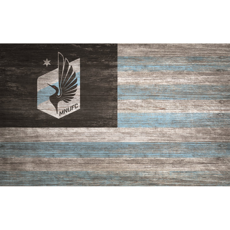 Décoration murale drapeau vieilli, Minnesota United