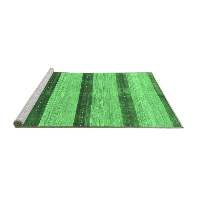 Antonieta Washable Striped Indoor Rug, Square 5'