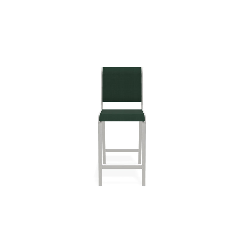 Tabouret de bar 26 po Holna, Vert forêt 22D Sunbrella® vert, Neige texturée