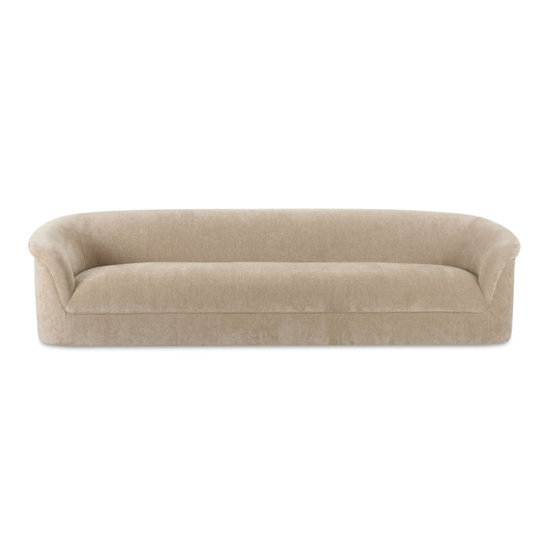 Canapé en velours 109 po Arthur, Beige