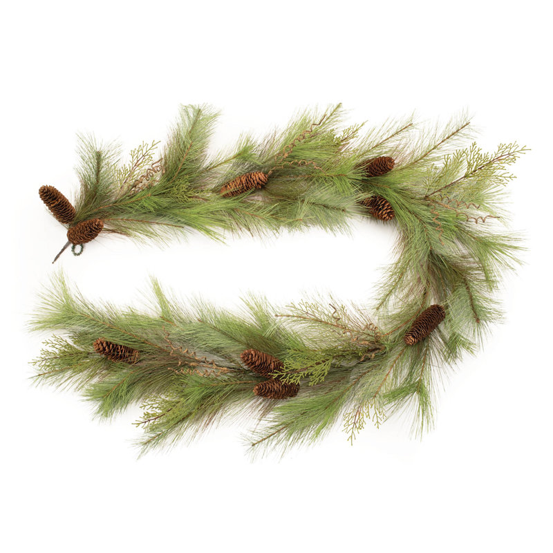 Guirlande longue pin et pinecone 6 pi L